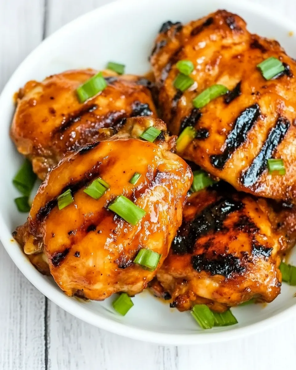 Classic Buffalo Honey Grilled Chicken Thighs recipe photo