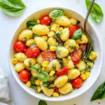 Homemade Butter Parmesan Gnocchi with Squash, Corn & Tomatoes photo