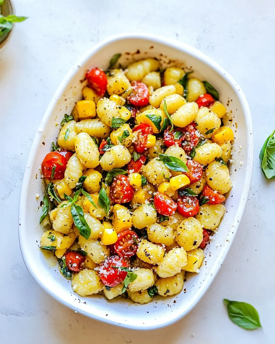 Classic Butter Parmesan Gnocchi with Squash, Corn & Tomatoes image