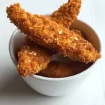 Homemade Buttermilk Almond Crusted Chicken Fingers. photo