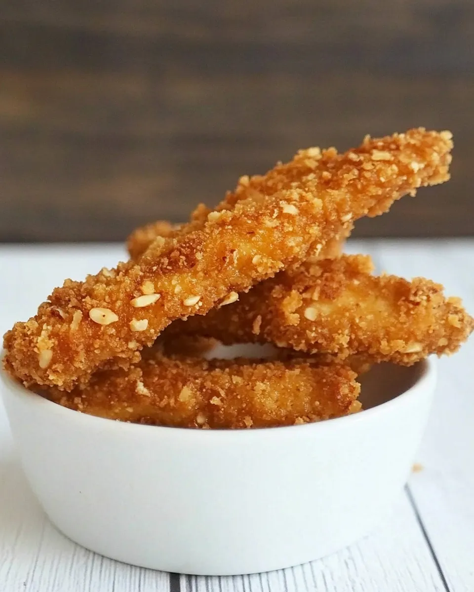 Classic Buttermilk Almond Crusted Chicken Fingers. image