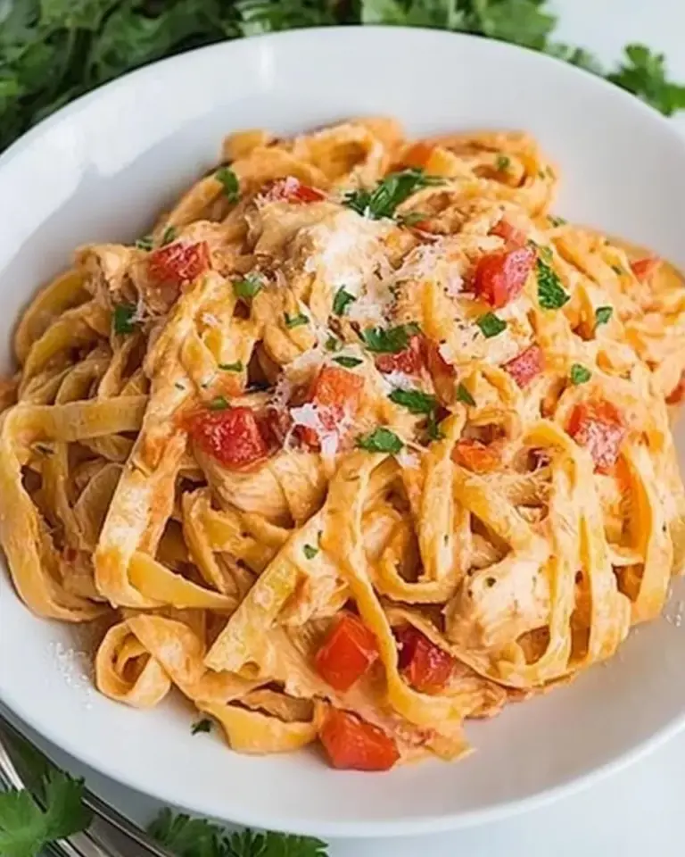 homemade CHICKEN FETTUCCINE photo