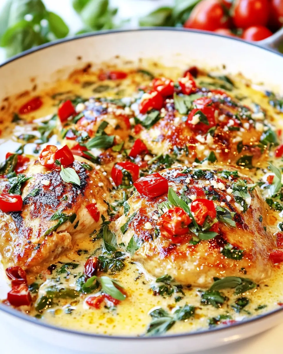 Delicious CHICKEN FLORENTINE shot