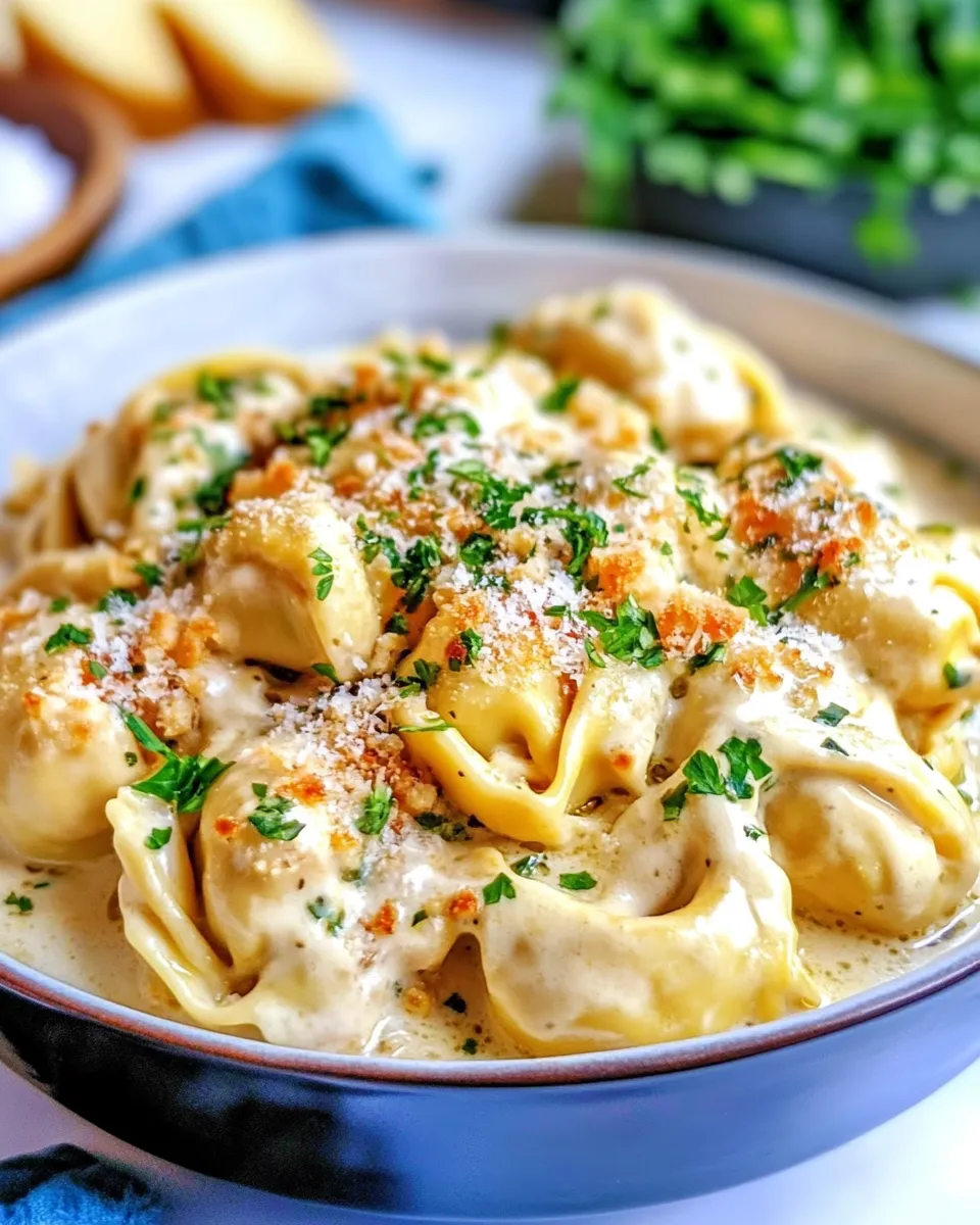 delicious Caesar Chicken Tortellini (Lightened Up) shot