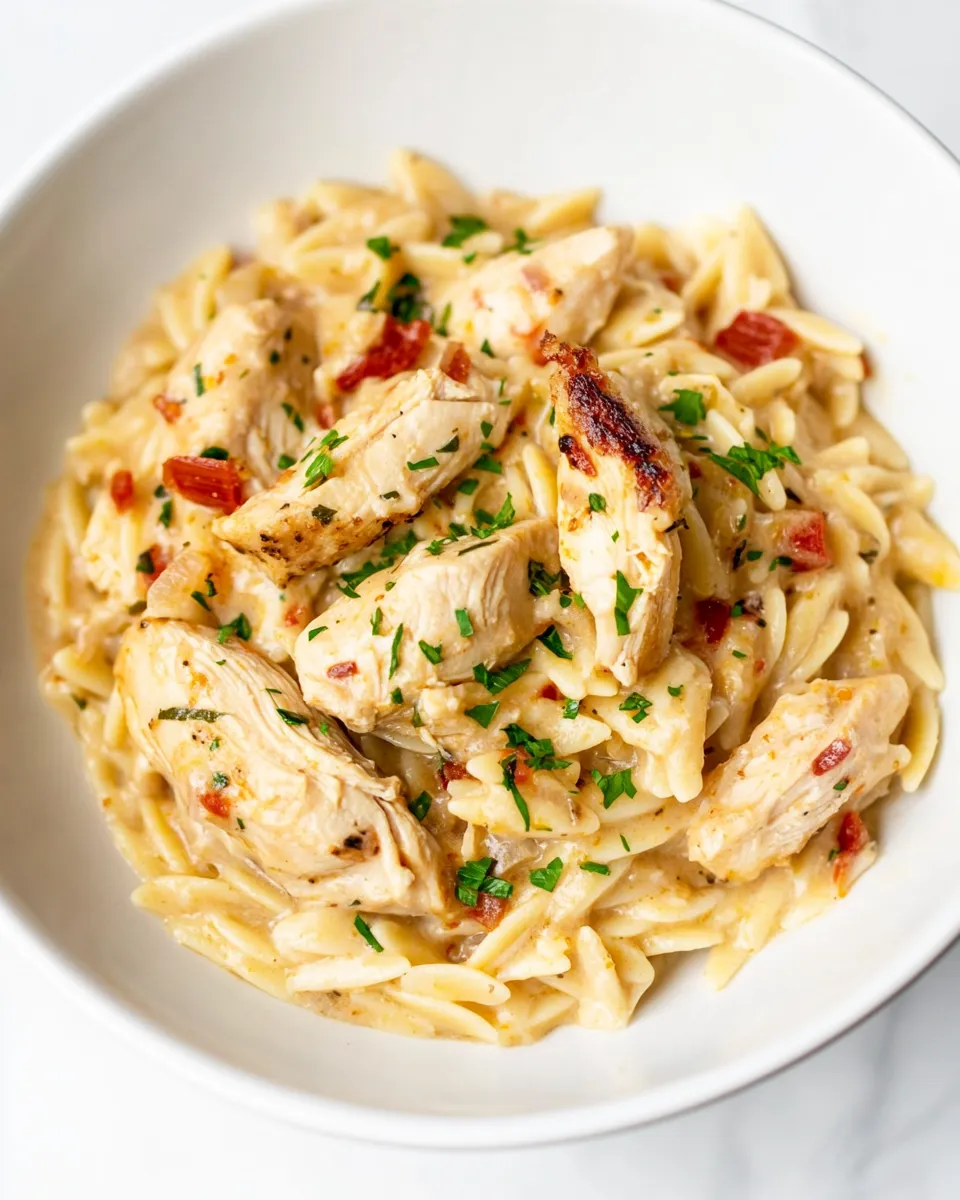Homemade Cajun Chicken Orzo photo