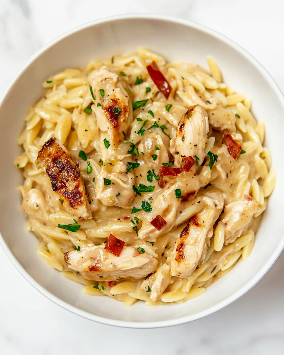 Delicious Cajun Chicken Orzo dish photo