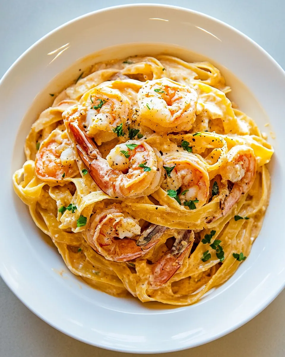 Delicious Cajun Shrimp Fettuccine Alfredo dish photo