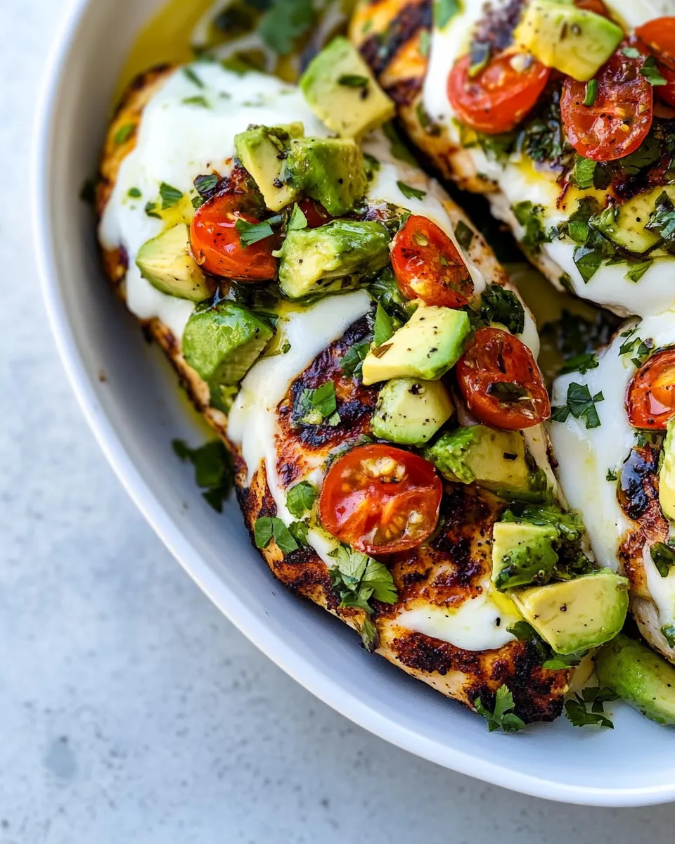 Easy California Avocado Chicken food shot