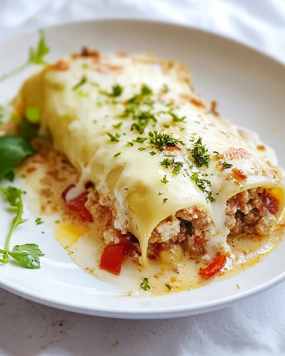 Delicious Canelones a la Dominicana (Dominican-Style Cannelloni) shot