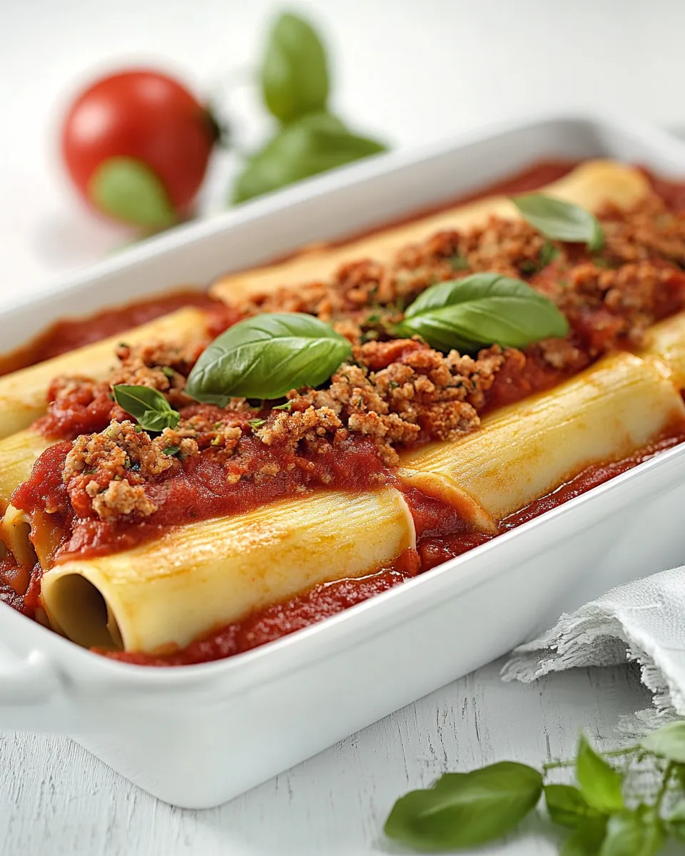 Classic Cannelloni with Basil Tomato Sauce image
