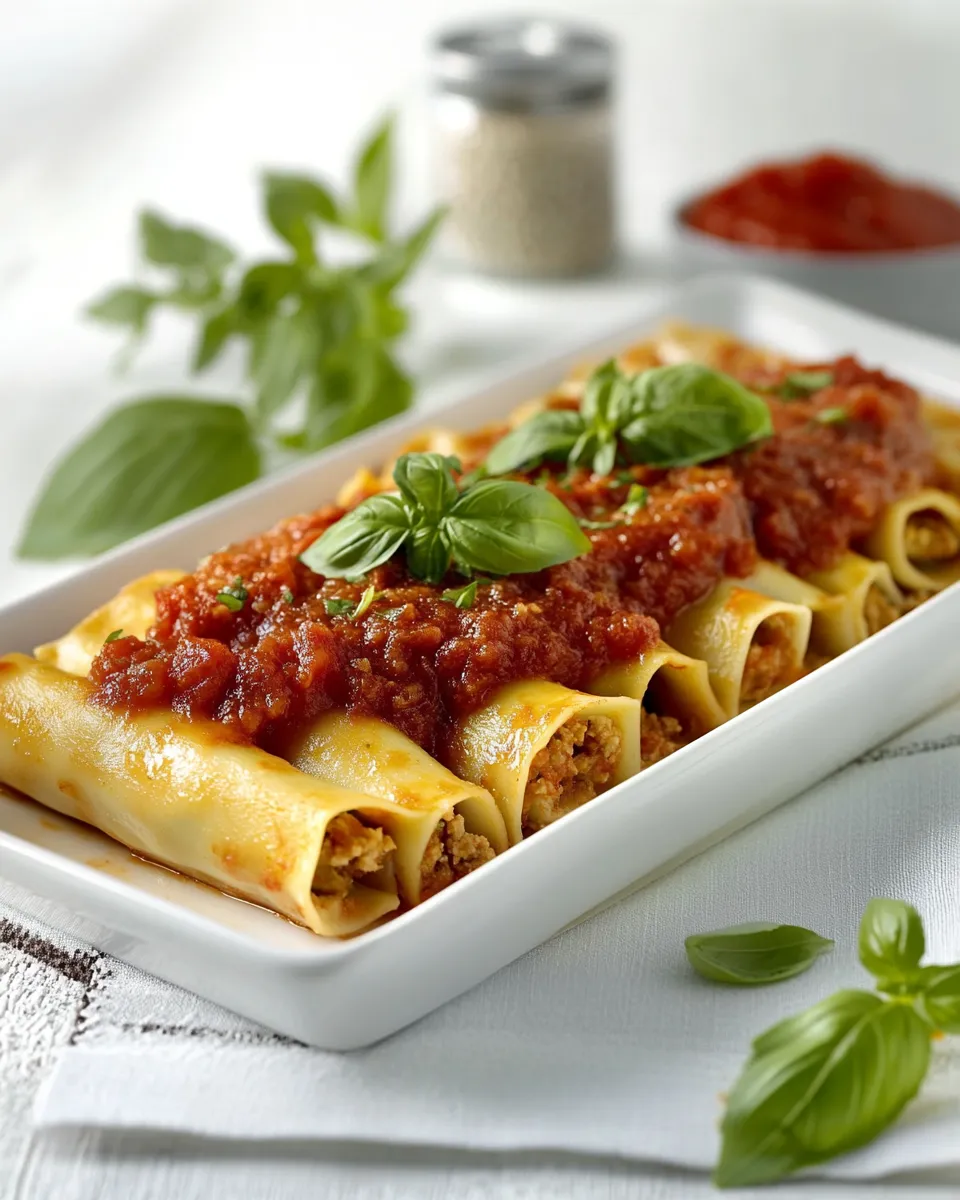 Easy Cannelloni with Basil Tomato Sauce picture