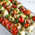 Homemade Caprese Chicken Kebabs recipe photo