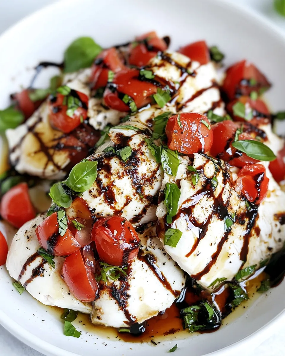 Classic Caprese Chicken Skillet dish photo