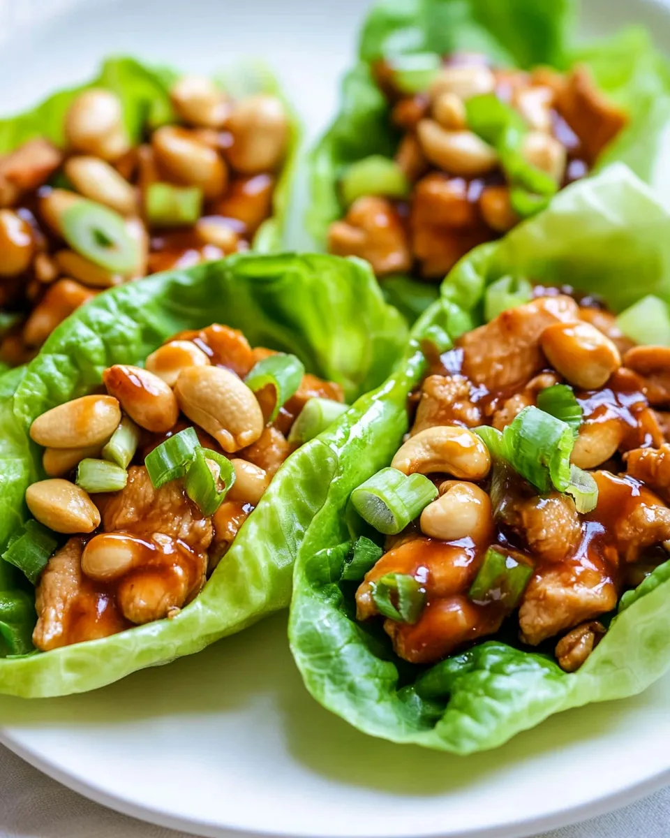 Homemade Cashew Chicken Lettuce Wraps photo