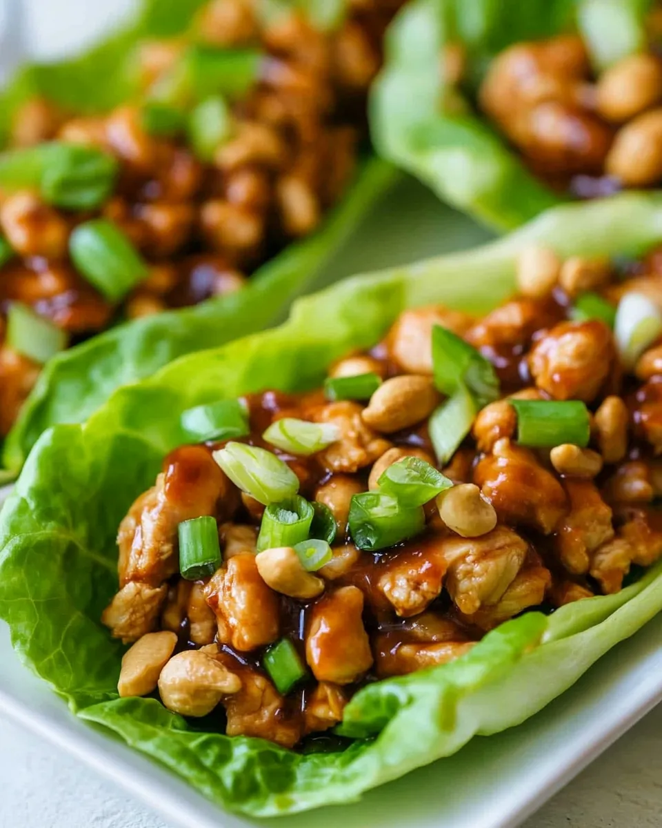 Delicious Cashew Chicken Lettuce Wraps dish photo