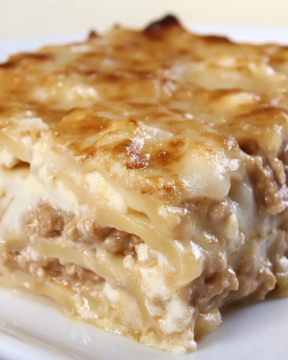 Delicious Cauliflower Lasagna food shot