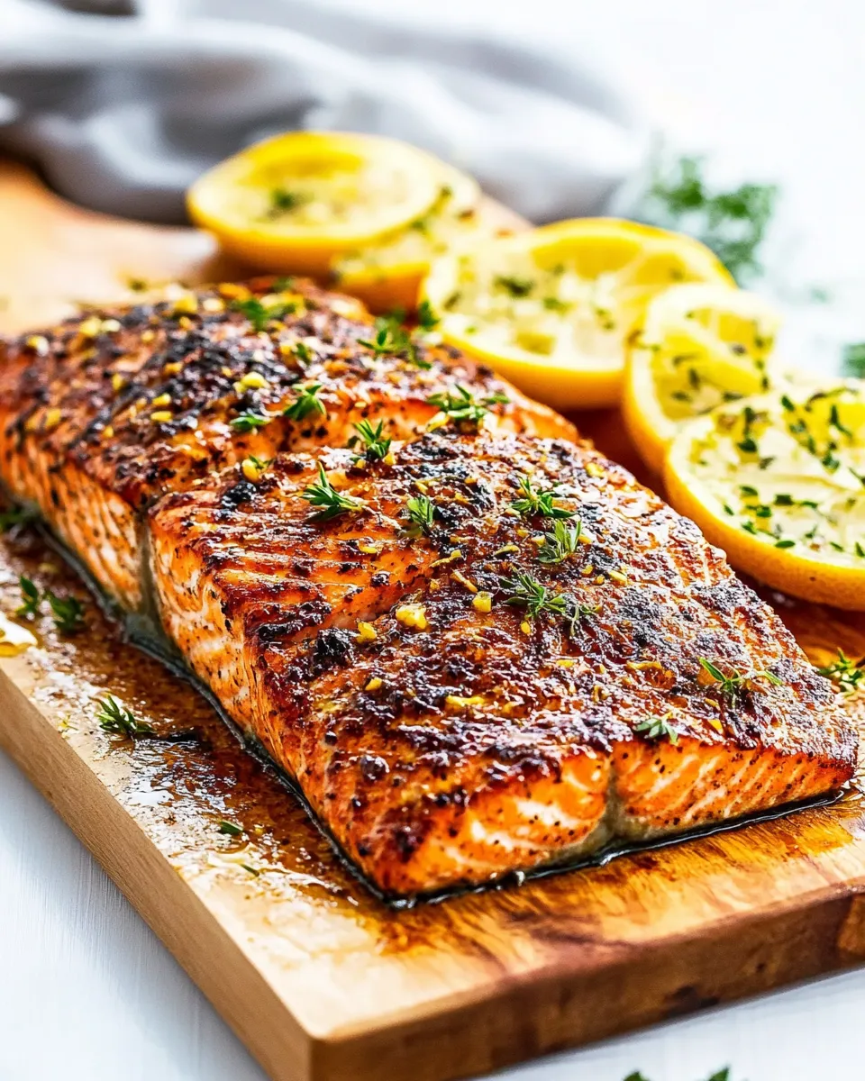 Classic Cedar Planked Salmon dish photo