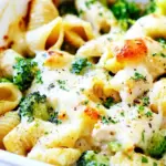 Homemade Cheesy Chicken Broccoli Shells photo
