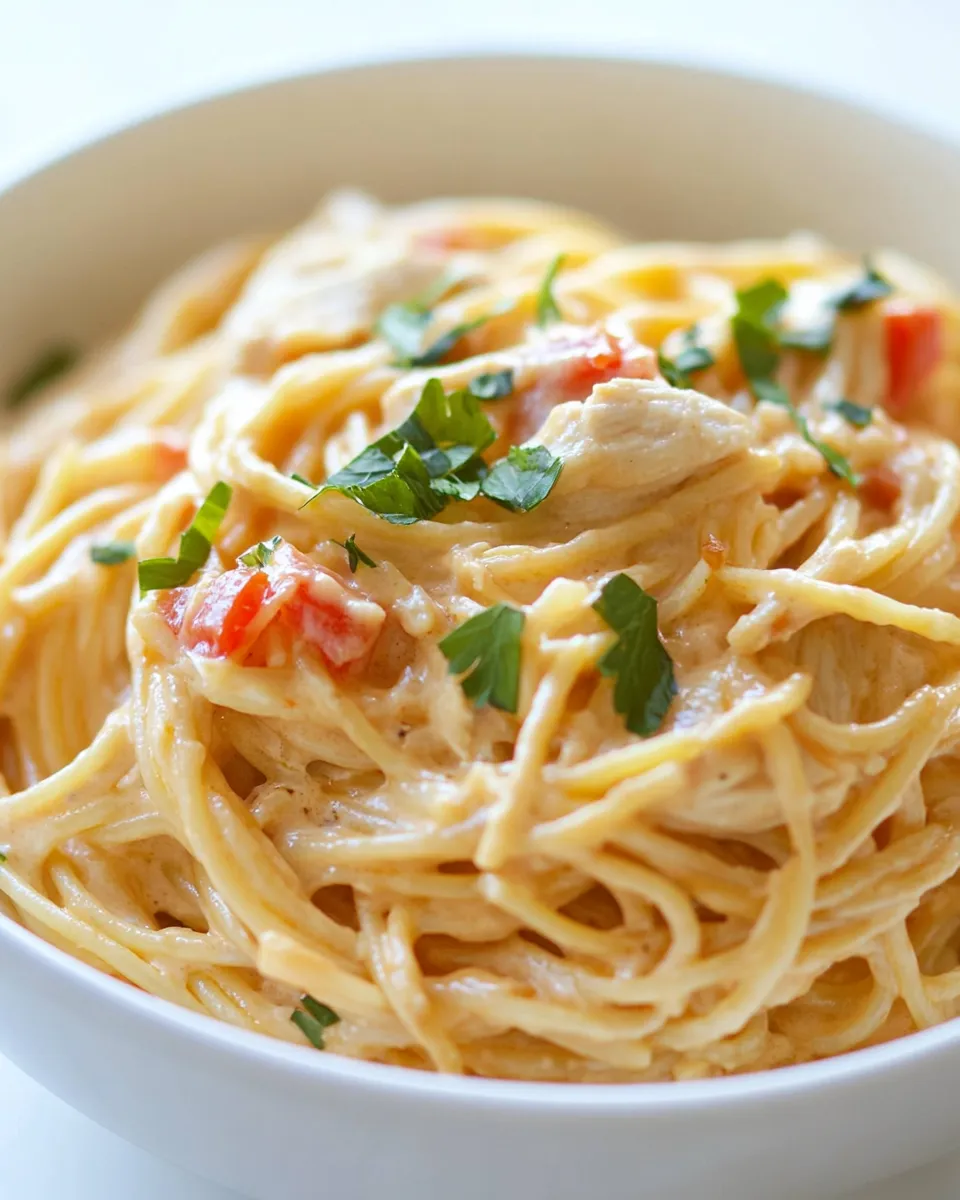 classic Cheesy Chicken Spaghetti Recipe image