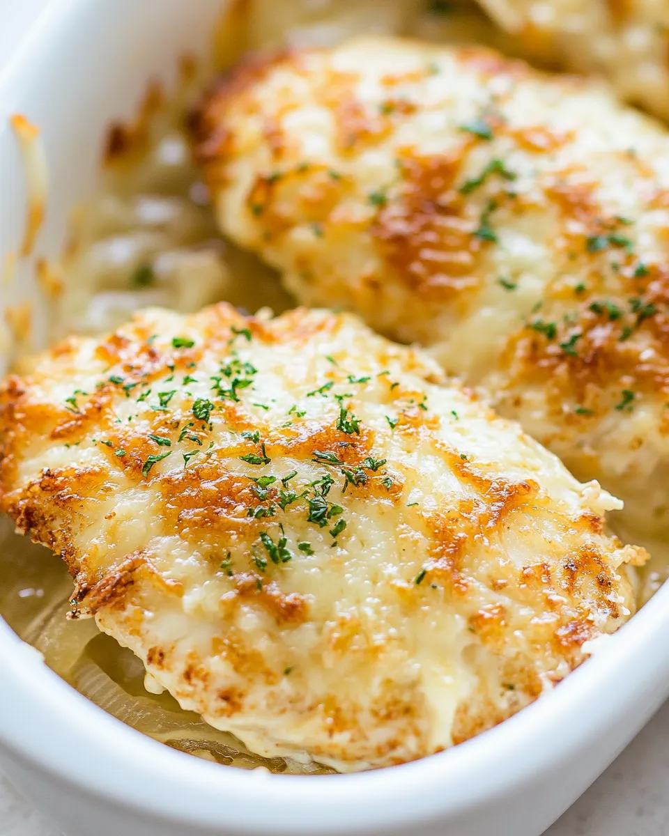 Homemade Cheesy Onion Chicken photo