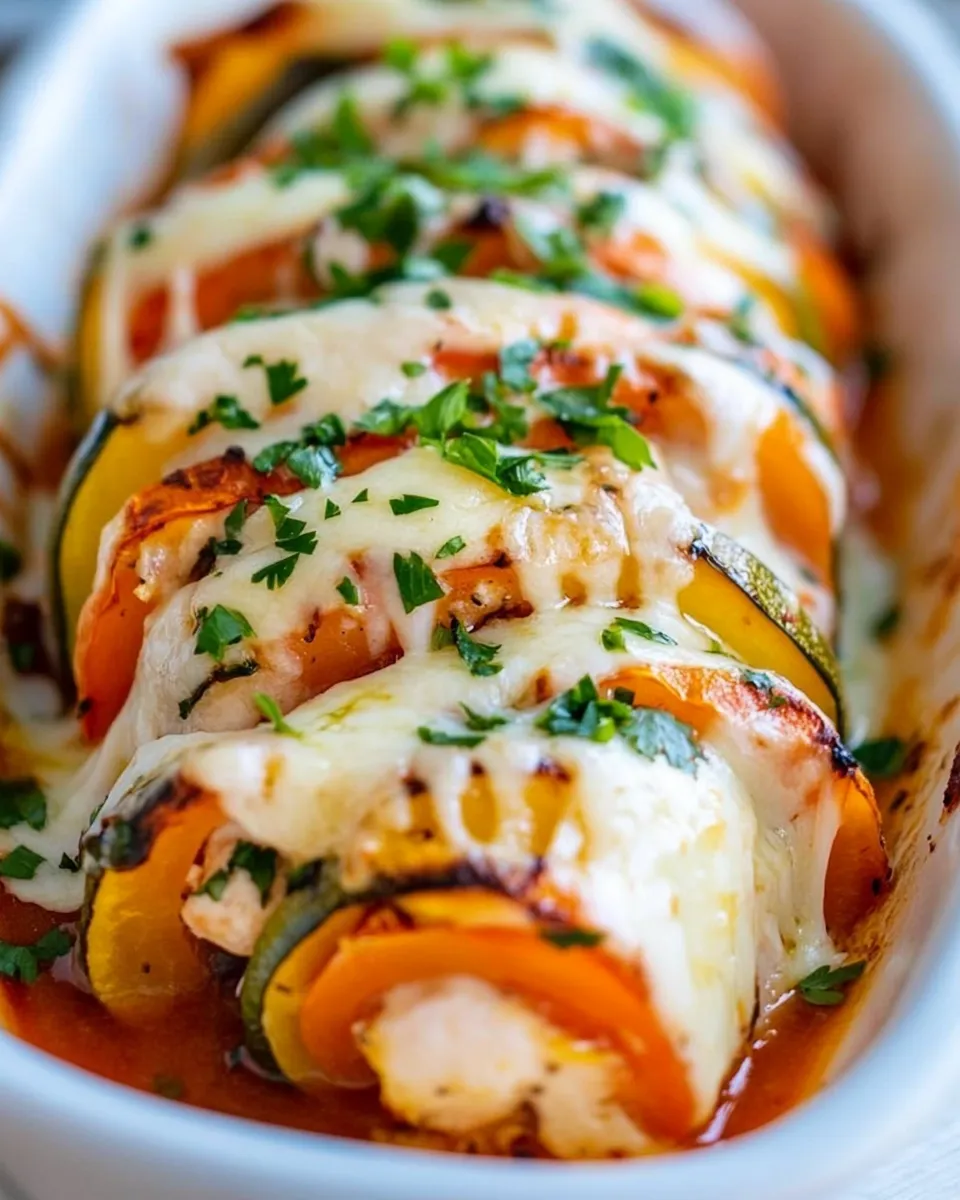 Homemade Cheesy Summer Squash Stuffed Chicken photo