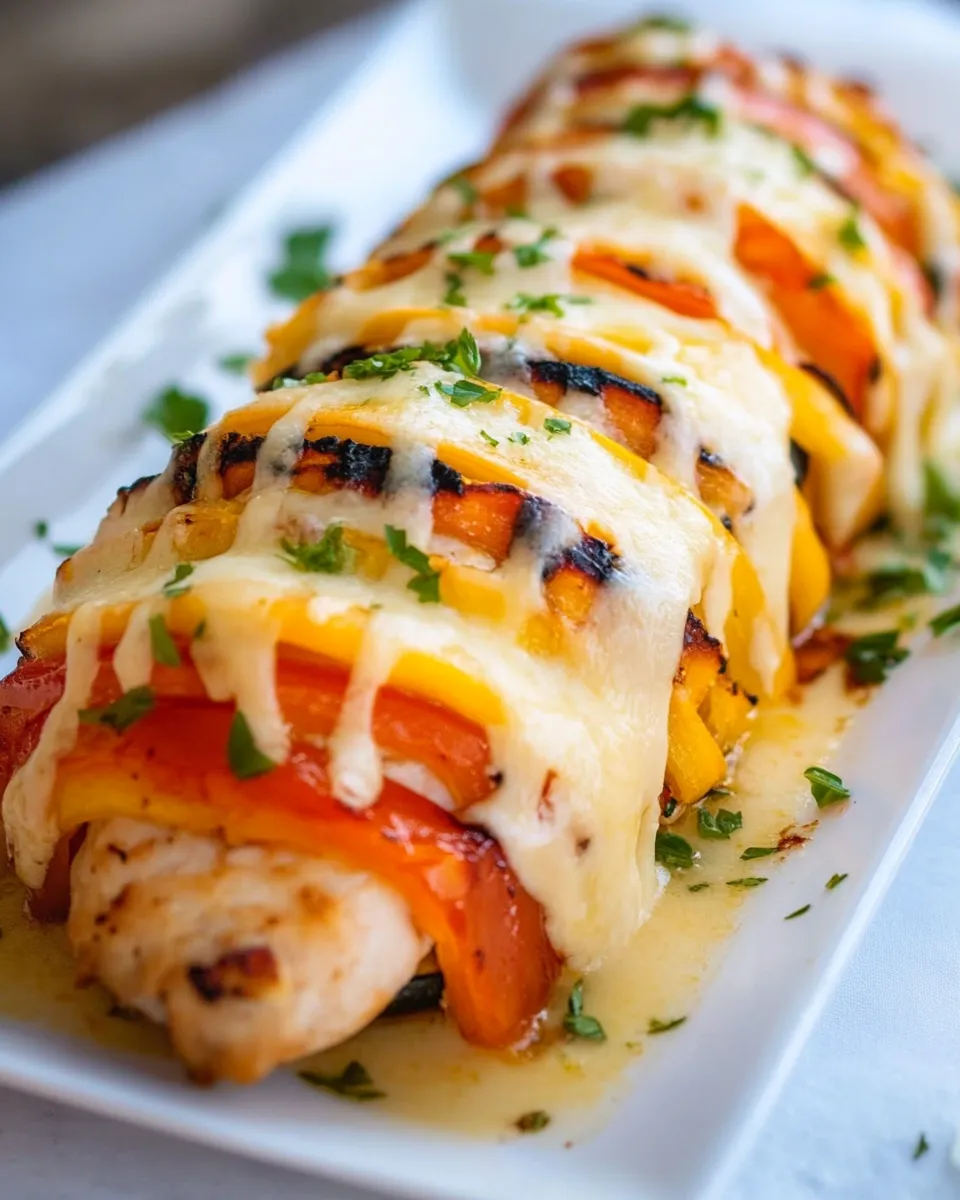 Classic Cheesy Summer Squash Stuffed Chicken image