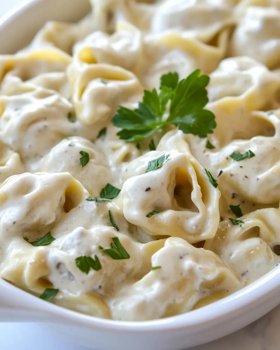 Easy Cheesy Tortellini Pasta recipe photo
