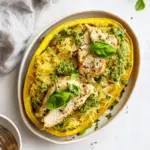 homemade Chicken-Pesto Spaghetti Squash photo