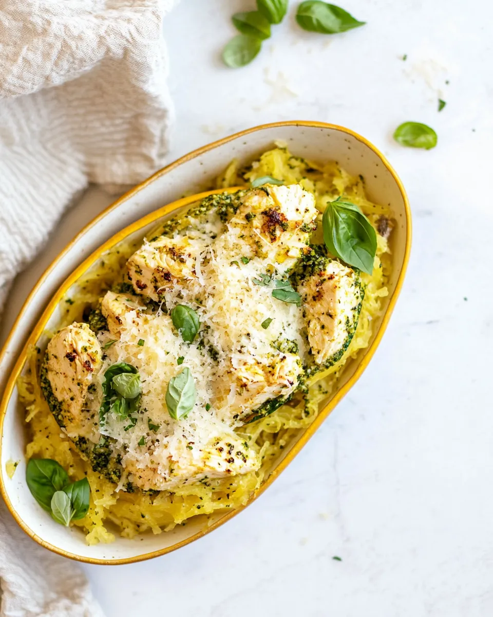 classic Chicken-Pesto Spaghetti Squash image