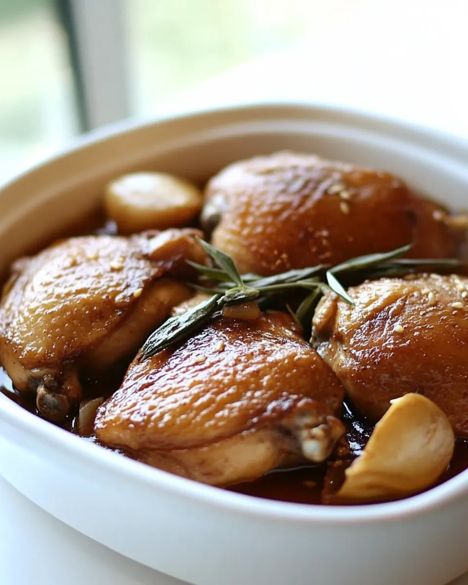 Homemade Chicken Adobo Recipe photo