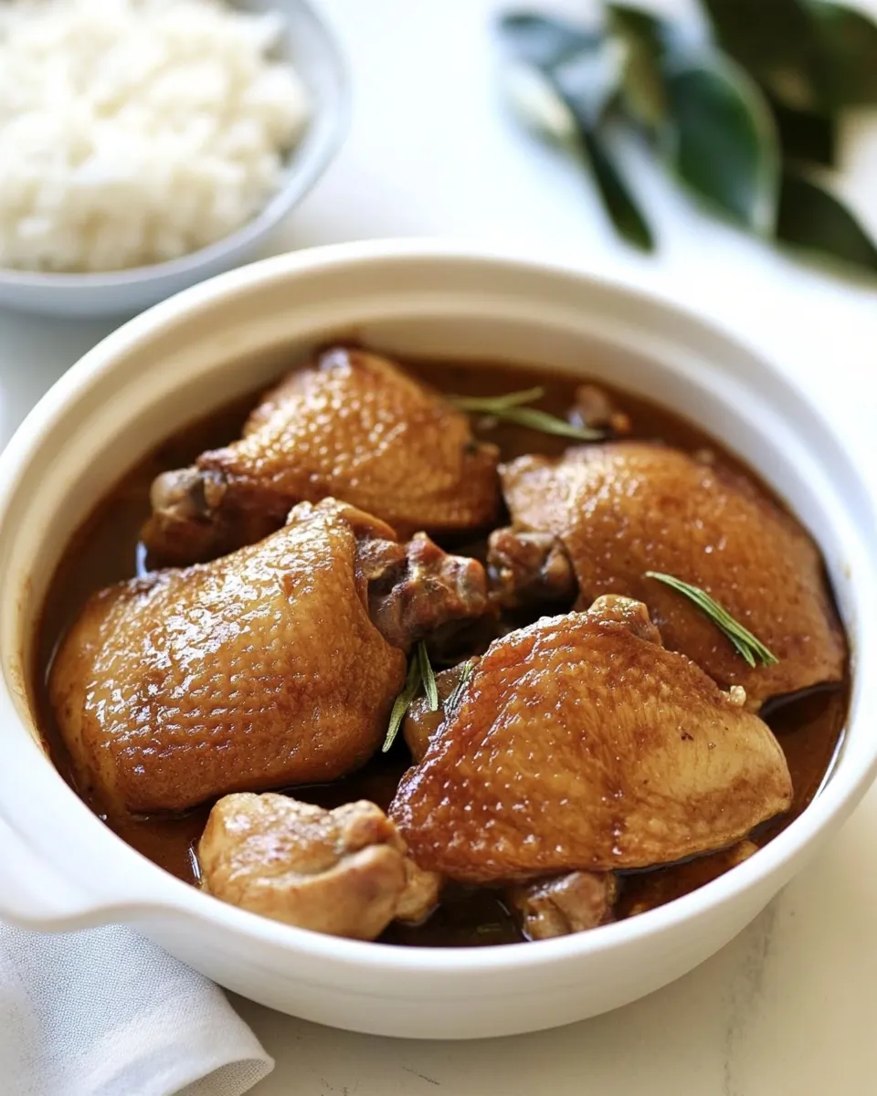 Delicious Chicken Adobo Recipe dish photo