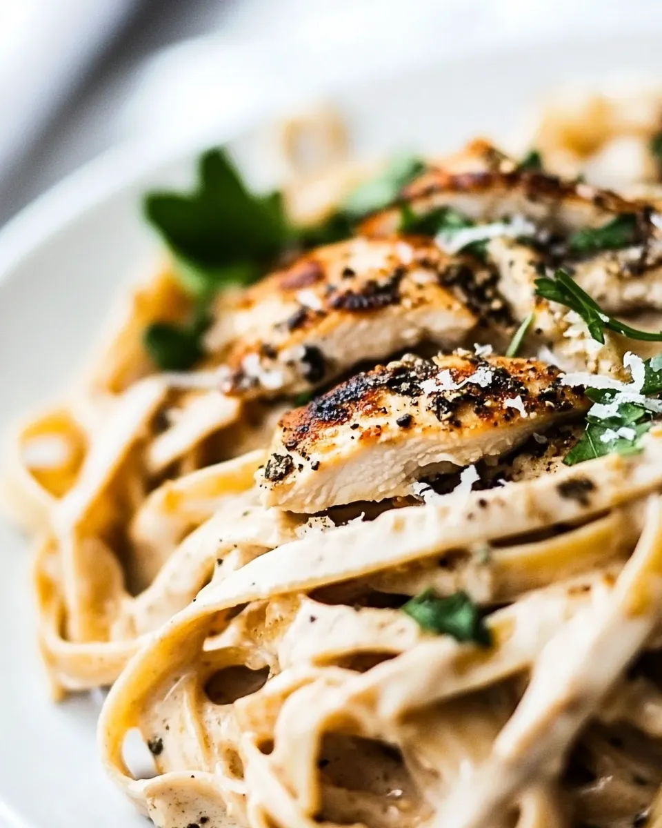 delicious Chicken Alfredo Recipe shot