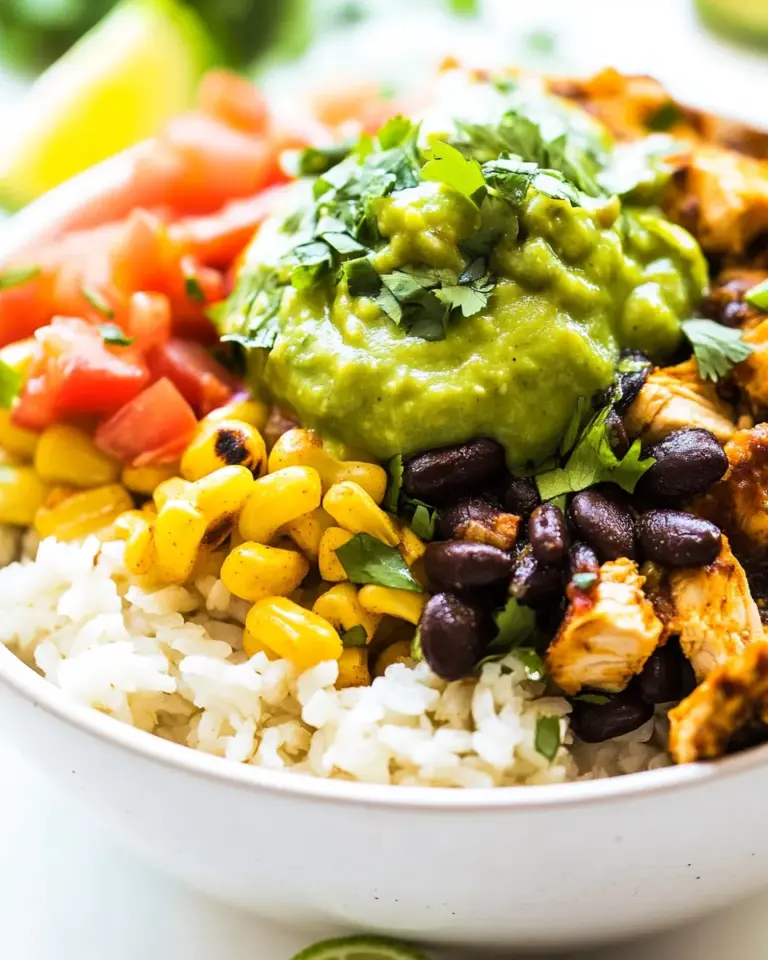 Homemade Chicken Burrito Bowl recipe photo
