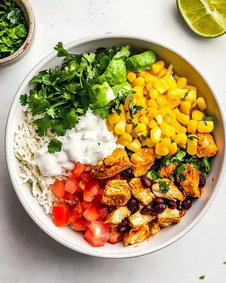 Homemade Chicken Burrito Bowl with Copycat Chipotle Chicken recipe photo