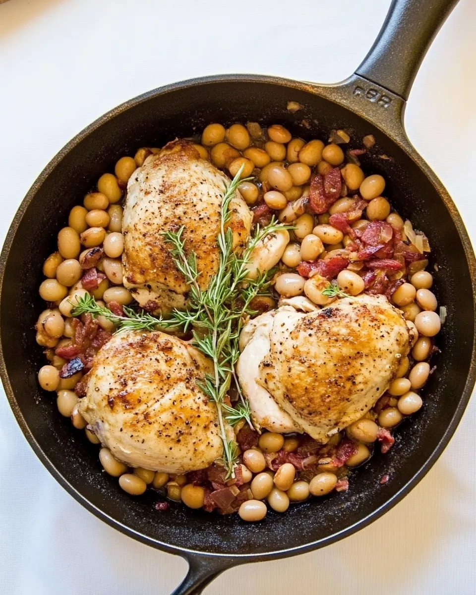 Classic Chicken Cannellini Bean Skillet image