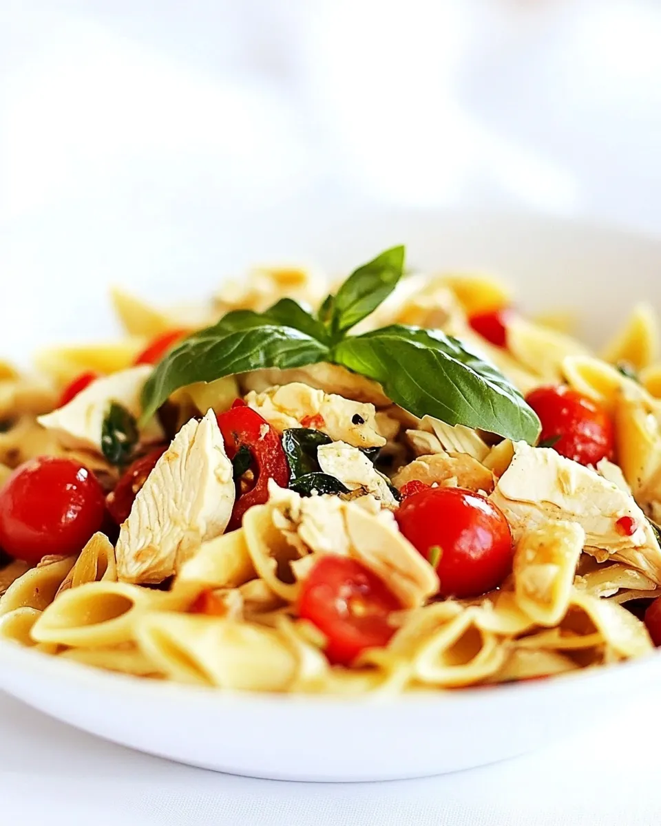 Delicious Chicken Caprese Pasta Salad Recipe dish photo