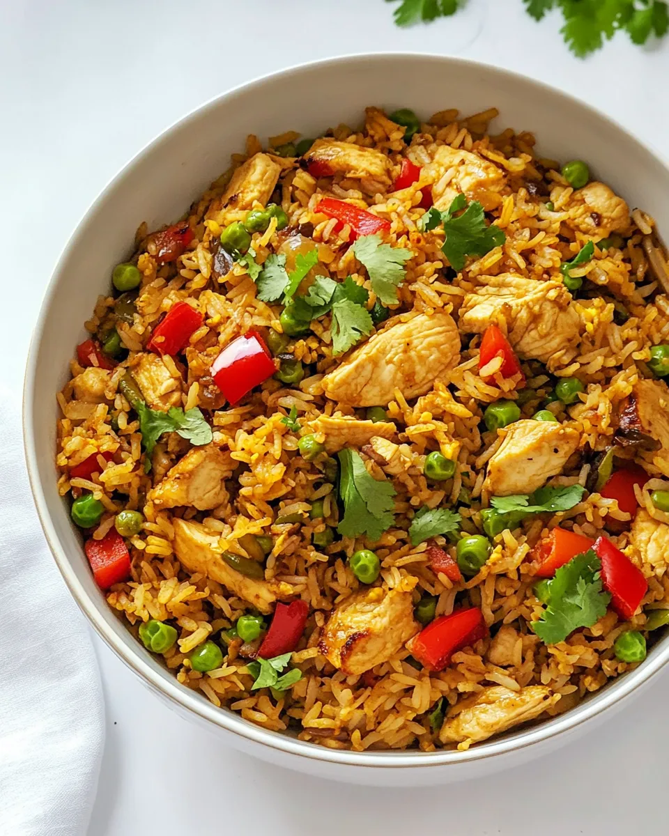 Homemade Chicken Curry Fried Rice photo