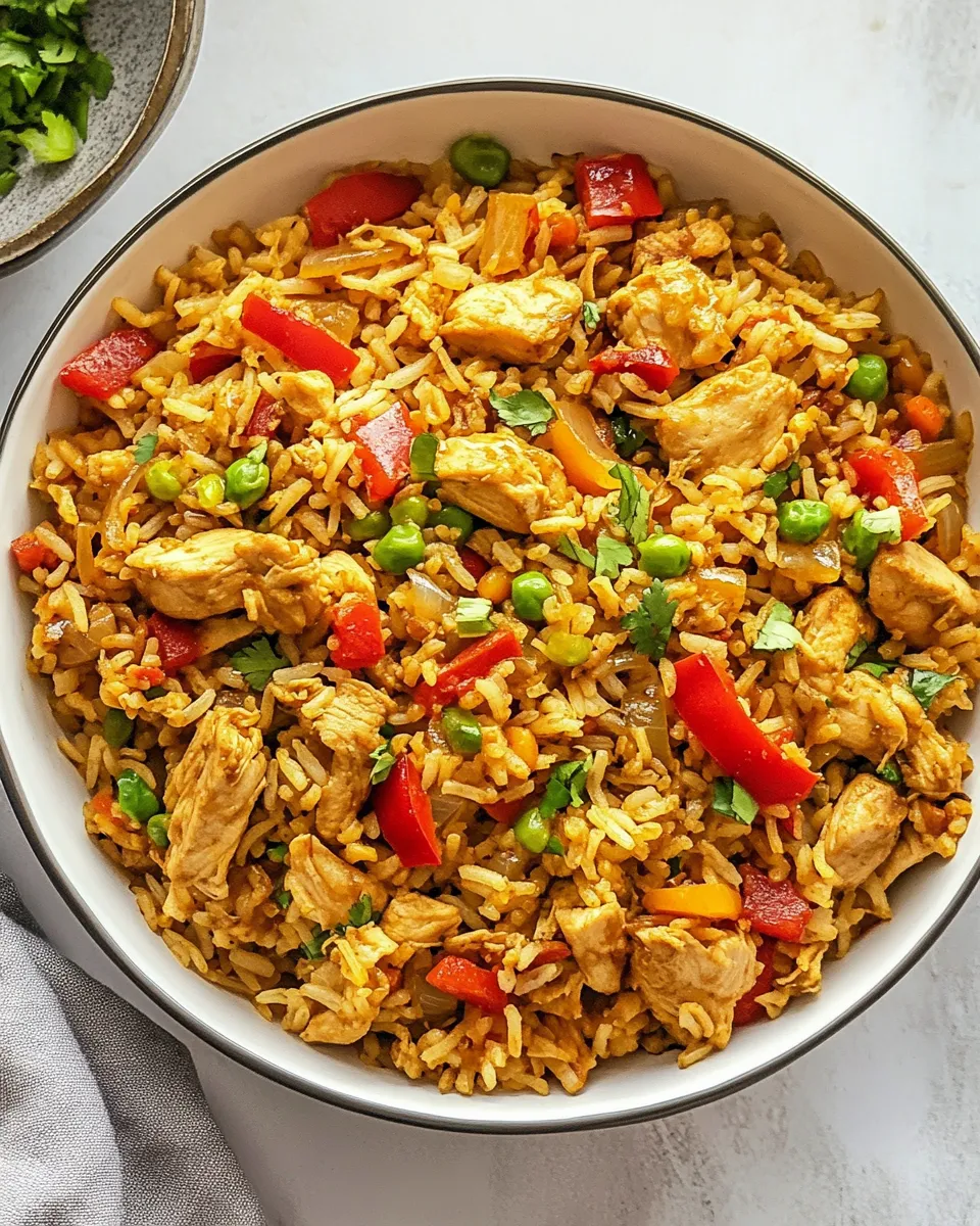 Classic Chicken Curry Fried Rice image