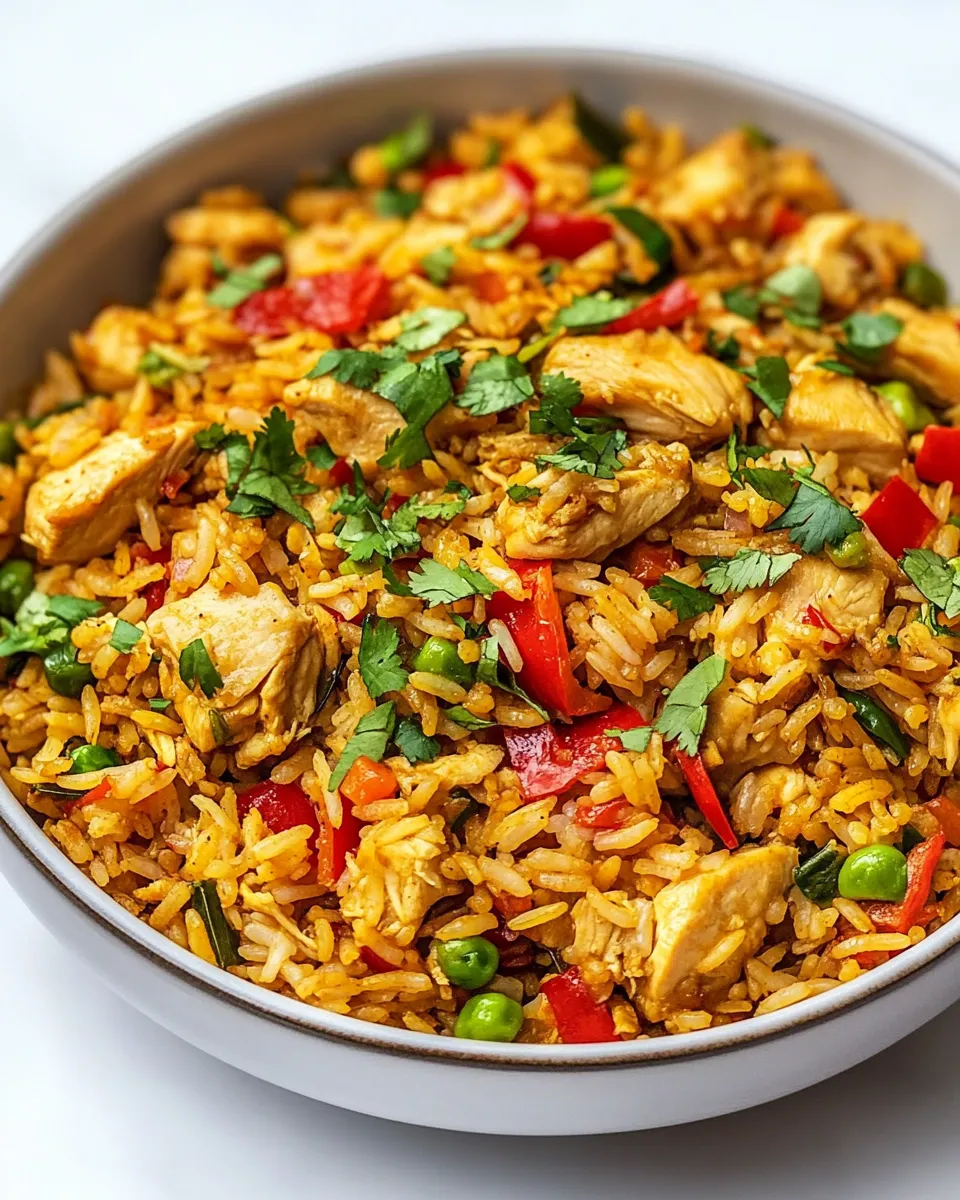 Easy Chicken Curry Fried Rice recipe photo