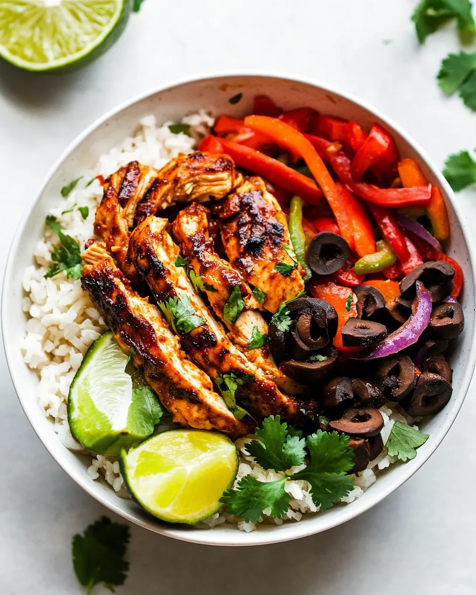 Classic Chicken Fajita Bowl Recipe image