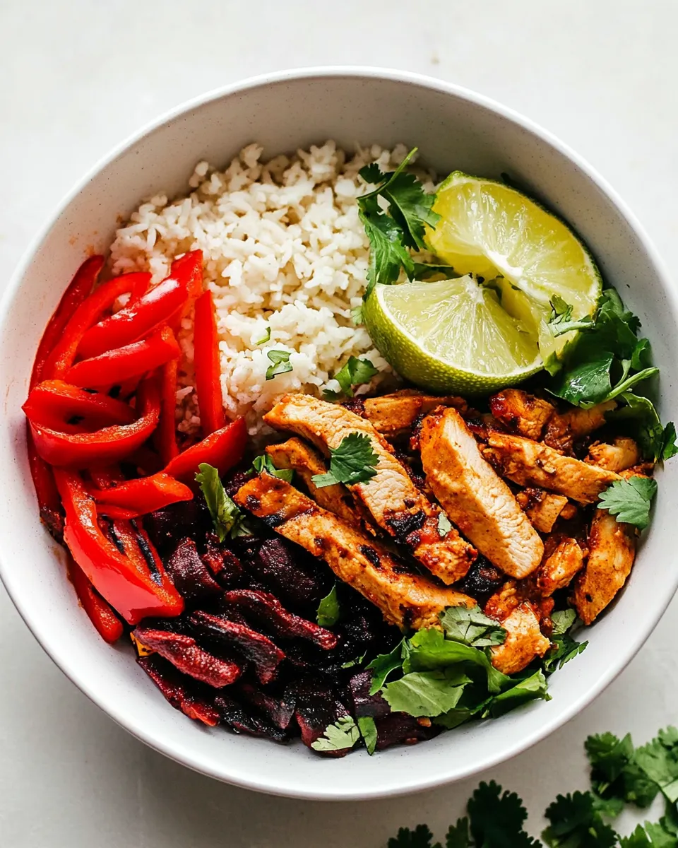 Easy Chicken Fajita Bowl Recipe recipe photo