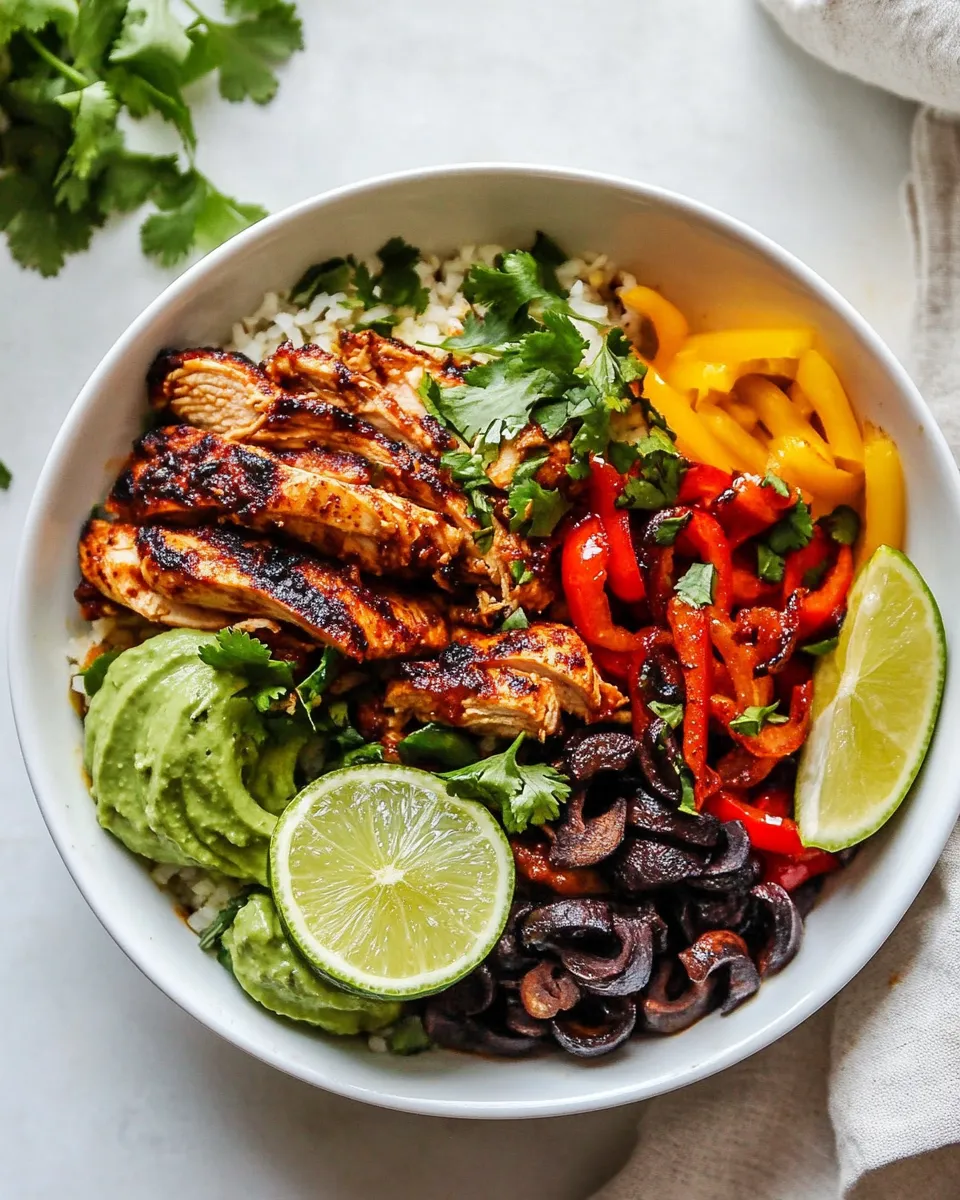 Delicious Chicken Fajita Bowl Recipe dish photo