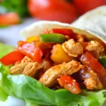 Homemade Chicken Fajita Lettuce Wraps Recipe photo
