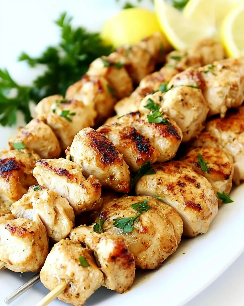 Easy Chicken Kebab food shot
