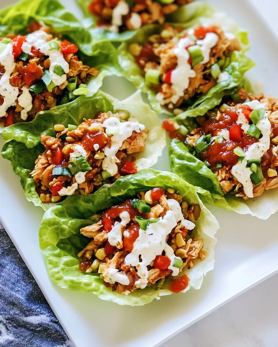 Easy Chicken Lettuce Wraps recipe photo