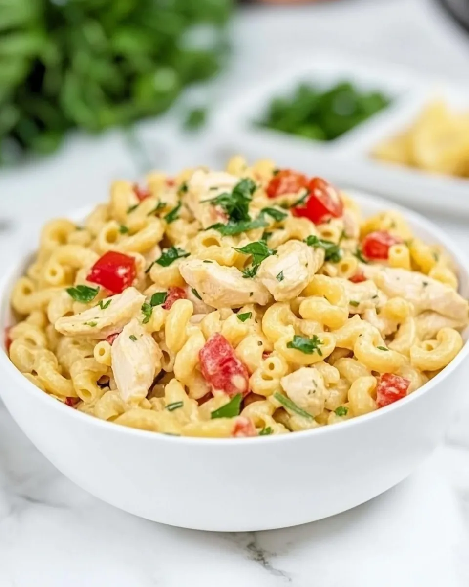 Classic Chicken Macaroni Pasta Salad image