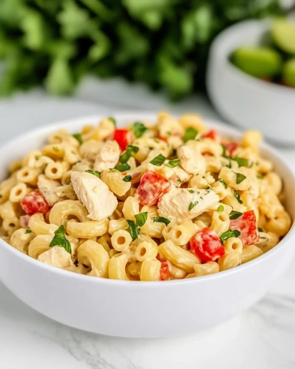 Easy Chicken Macaroni Pasta Salad dish photo