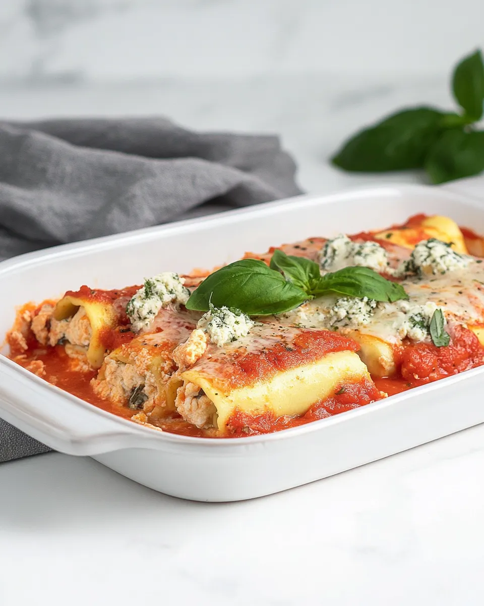Easy Chicken Manicotti recipe photo