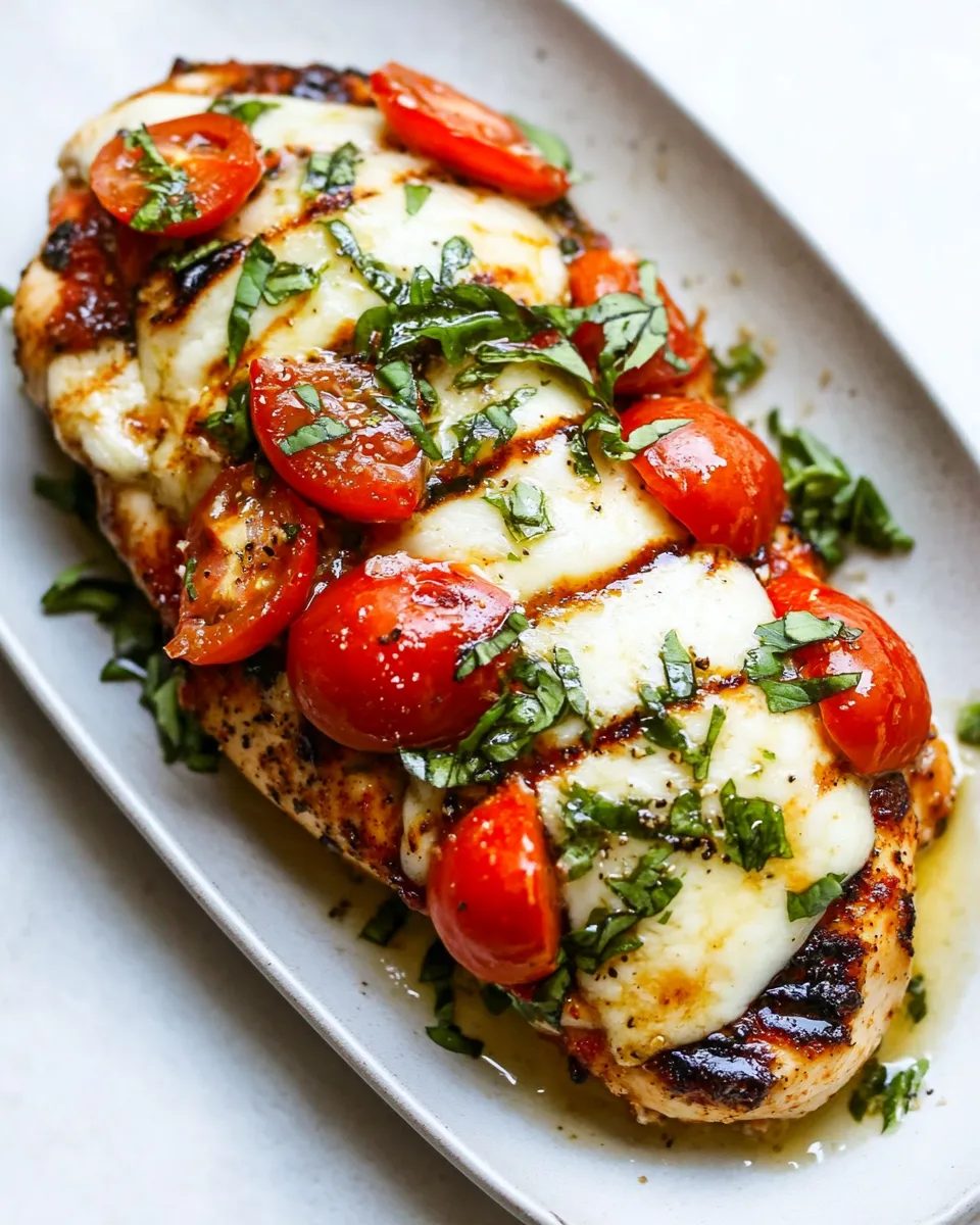Classic Chicken Margherita (Grill or Stove Top!) image