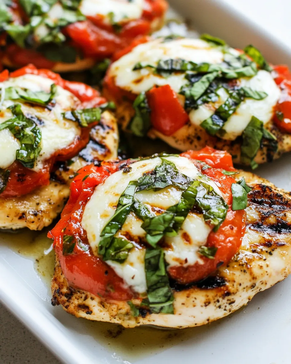 Easy Chicken Margherita (Grill or Stove Top!) recipe photo